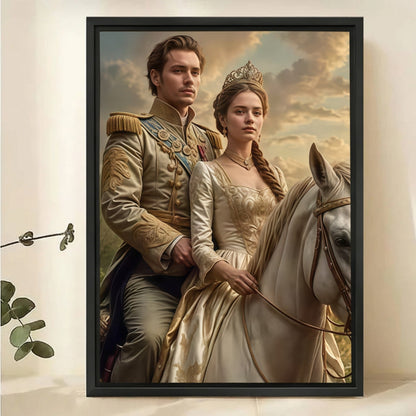 Custom Royal Portrait from Photo - Personalized Medieval Canvas