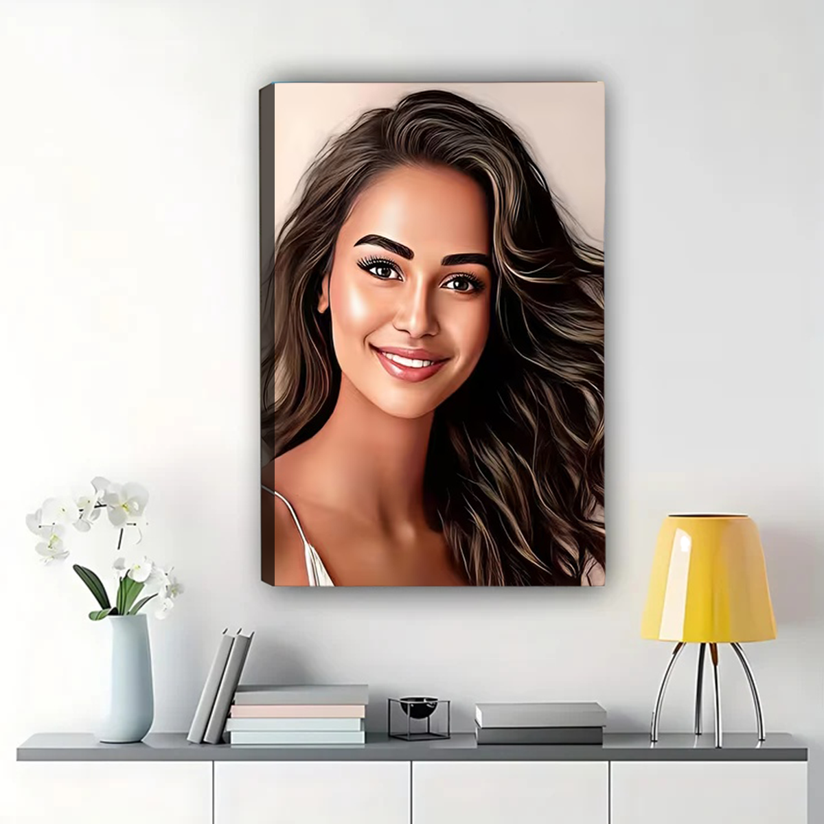 Custom Oil Painting Portrait from Photo - Personalized Canvas Art