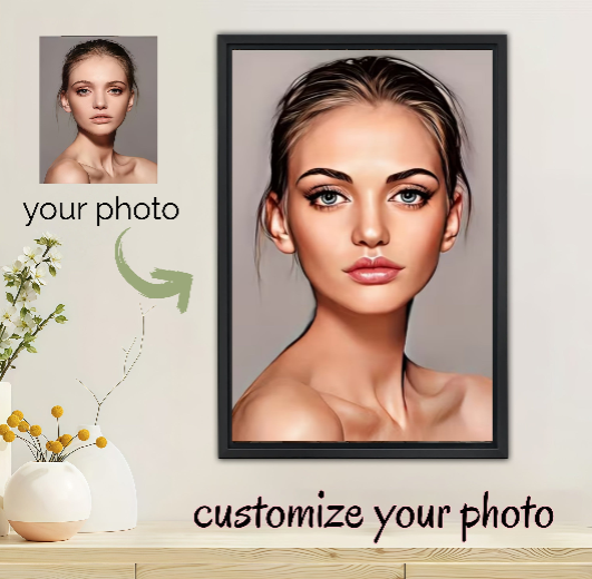 Custom Oil Painting Portrait from Photo - Personalized Canvas Art